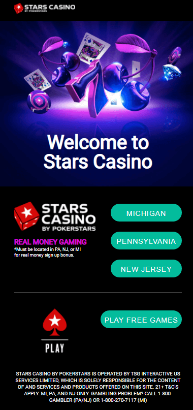 stars casino lobby mobile