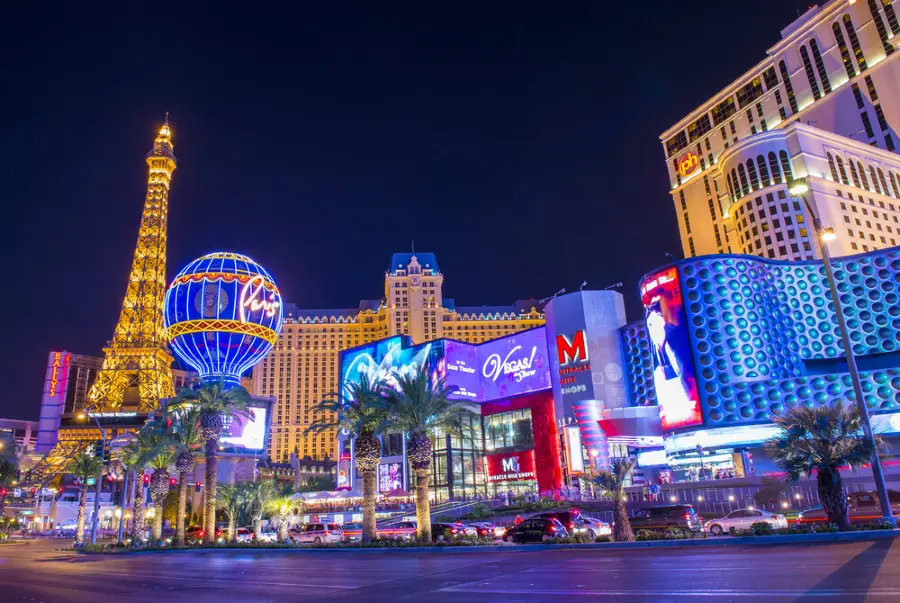 Las Vegas strip with best casinos in the US